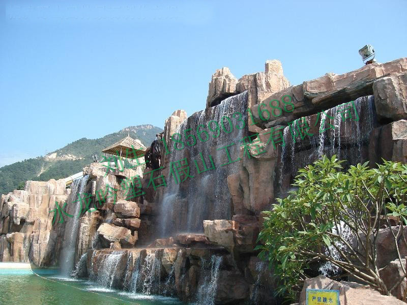 大型塑石假山瀑布案例图片